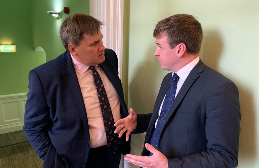 Tom meets up with Policing Minister, Kit Malthouse